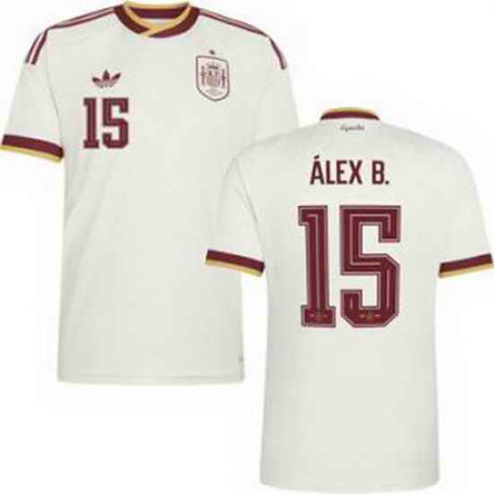 Youth 15 Spain Alex Baena World Cup 2026 Away Replica Jersey   2